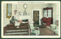 USA 1930c Music Room, Mt Vernon, Unused, Surface Scuff - Autres & Non Classés