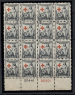 USA 1931 Sc#702 Red Cross PB#20441/20501 Blk 16 FU - Autres & Non Classés