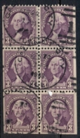 USA 1932 Sc#720b Washington 3c Booklet Pane FU - Other & Unclassified