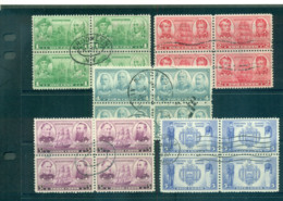 USA 1936-37 Sc#790-94 Navy Issue Blk 4 FU Lot67458 - Other & Unclassified