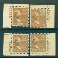 USA 1938 Sc#805 Martha Washington 4x Position PNS#22473 MLH Lot55944 - Other & Unclassified