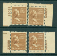 USA 1938 Sc#805 Martha Washington 4x Position PNS#23089 MLH Lot55927 - Altri & Non Classificati