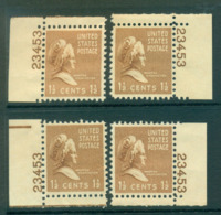 USA 1938 Sc#805 Martha Washington 4x Position PNS#23453 MLH Lot55919 - Other & Unclassified