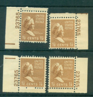 USA 1938 Sc#805 Martha Washington 4x Position PNS#23765 MLH Lot55912 - Other & Unclassified