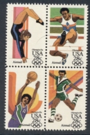 USA 1984 Sc#C101-104 Summer Olympics 28c Blk4 MUH - Sonstige & Ohne Zuordnung