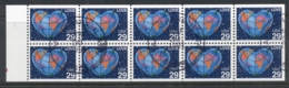 USA 1991 Sc#2536 Love Globe Booklet Pane FU - Altri & Non Classificati