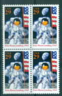 USA 1994 Sc#2841 Moon Landing Anniv Blk 4 MUH Lot33760 - Sonstige & Ohne Zuordnung