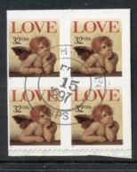 USA 1995 Love 32c Blk4 FU - Sonstige & Ohne Zuordnung