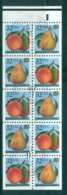 USA 1995 Sc#2487-8 32c Peach,Pear P#11111 Booklet Pane FU Lot48004 - Andere & Zonder Classificatie