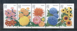 USA 1995 Sc#2993-97 Garden Flowers Booklet Pane MUH - Other & Unclassified