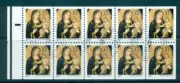 USA 1995 Sc#3003A Xmas Madonna Booklet Pane FU Lot47947 - Andere & Zonder Classificatie