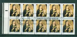 USA 1995 Sc#3003A Xmas Madonna Booklet Pane FU Lot55647 - Other & Unclassified