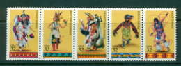 USA 1996 Sc#3072-76 American Indian Dances Str 5 MUH Lot55668 - Autres & Non Classés