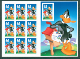 USA 1999 Sc#3306 Daffy Duck Pane 10 MUH Lot33749 - Volledige Vellen