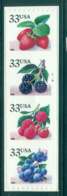 USA 2000 Sc#3404-7 Berries Coil Die Cut 8.5 Str 4 P#G1111 MUH Lot48785 - Sonstige & Ohne Zuordnung