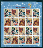 USA 2004 Sc#3865-68 Disney Characters Pane 20 (cut TR Corner)FU Lot539231 - Otros & Sin Clasificación