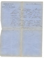 LIEGE 1883 - Lettre à Entête De : MONTULET Frères, Négociants En Gros  (b242) - 1800 – 1899