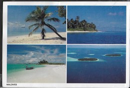 MALDIVES - LE SPIAGGIE - VIAGGIATA 1997 FRANCOBOLLO ASPORTATO - Maldive