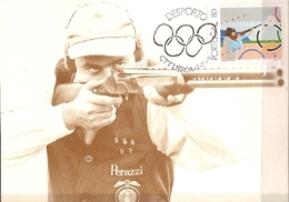 Portugal  & Maxi Card, Sport, Shooting , Lisboa 1991 (4227) - Waffenschiessen