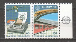 Greece 1988 Mi 1685-1686A MNH EUROPA (2) - 1988