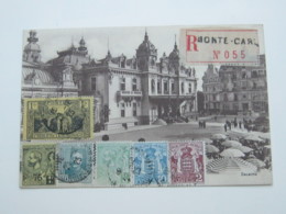 MONACO , 1925 , Carte Postale  Recommande Express A Suisse - Brieven En Documenten