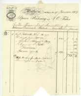 WERTHEIM AM MAIN 1829 Rechnung J.C. Faber Brief Nach Noerdlingen TABAK Poststempel - 1800 – 1899