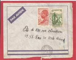 Y&T N°129+114 ABENGOUROU    Vers  FRANCE 1938  2 SCANS - Briefe U. Dokumente