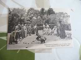 CPA  Japon Clerical Students At Owls Nagasaki Boules Pétanque   Paypal Ok Out Of Europe - Autres & Non Classés