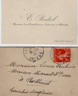 VP13.625 - CDV - Carte De Visite - Mr E. BEDEIL Receveur Des Contributions ....à LAVELANET ( Ariège ) - Cartes De Visite