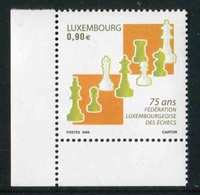Timbres** De 2006 Du LUXEMBOURG "75 Ans Fédération Luxembourgeoise Des Echecs" - Nuevos