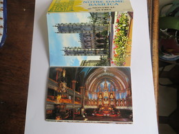 Delcampe - Montreal Carnet De 6 Cp ( 9/14 Cm ) Basilique Notre Dame De Montréal Quebec - Orgues Exterieur Et Intérieur - Montreal