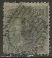 India - 1855 Queen Victoria 4a Grey-black Used    SG 46  Sc 16 - 1854 Compagnia Inglese Delle Indie