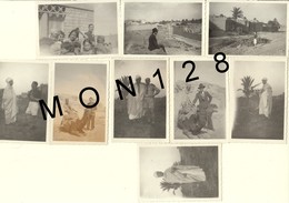 ALGERIE - M'SILA - BOU SAADA- OCTOBRE 1946 - 9 PHOTOS 6x8,5 Cms - M'Sila