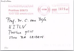 NEDERLAND - EMA RIJKS MUSEUM -  AMSTERDAM 5.12.86 / 2 - Machines à Affranchir (EMA)