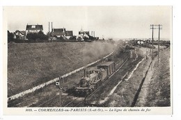 CORMEILLES En PARISIS  (cpa 93)  La Ligne De Chemin De Fer    -  L 1 - Cormeilles En Parisis