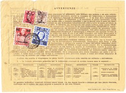 1951 British Military Administration In Eritrea; Telegramm Aus Asmara ; Vier Überdrucksmarken Mit Lochung - Britisch-Levant