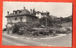 TRH-38 Rivaz Lavaux, Café Restaurant De La Gare, G. Tharin. Photo Schlemmer Non Circulé - Rivaz