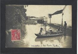 CPA Tonkin Sept Pagodes Inondation Catastrophe Carte Photo RPPC Circulé - Vietnam