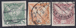 Czechoslovakia 1920 Newspaper Stamps, Used (o) Michel 189-191 - Zeitungsmarken