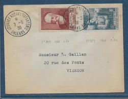France Timbres Sur Lettre 1939 - TB - Covers & Documents