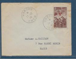 France Timbres Sur Lettre 1940 - TB - Briefe U. Dokumente