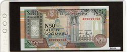 Banconota Somalia 50 Shilin Somali - Somalie