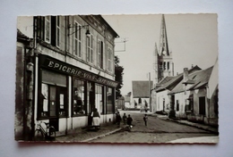 60  - Cpsm Petit Format  VENETTE - Anmée -  Vue Vers L'église- Café- Tabac - épicerie- Vins - Venette