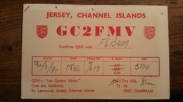 Carte QSL - Jersey, Channel Island - GC2FMV - St Lawrence - Radio-amateur