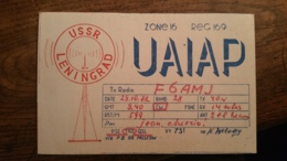 Carte QSL - UA1AP - Leningrad, USSR, Zone 16, Reg 169 - Radio Amatoriale