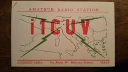 Carte QSL - I1CUV - Mairano Brescia - Italy - Radio-amateur