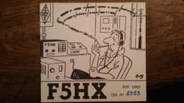 Delcampe - Carte QSL - F5HX - Belle Illustration - Guéret (Creuse) - Amateurfunk