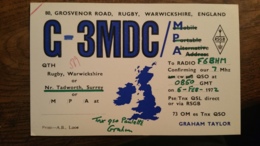 Carte QSL - G-3MDC - Rugby, Warwickshire, England - Amateurfunk