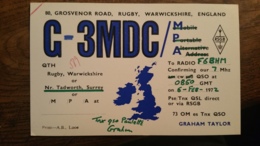 Carte QSL - G-3MDC - Rugby, Warwickshire, England - Radio-amateur