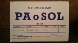 Carte QSL - PAoSOL - The Netherlands - Radio Amateur